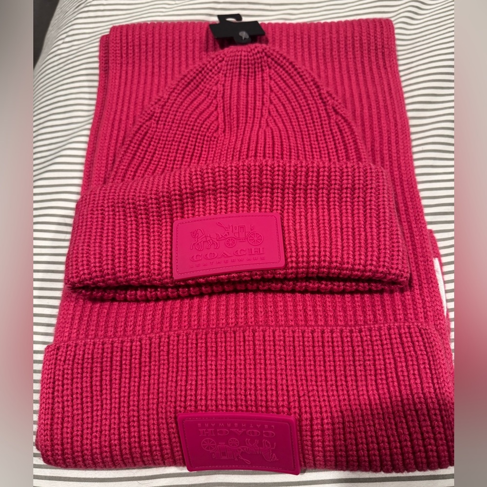 Coach Scarf/Hat Set